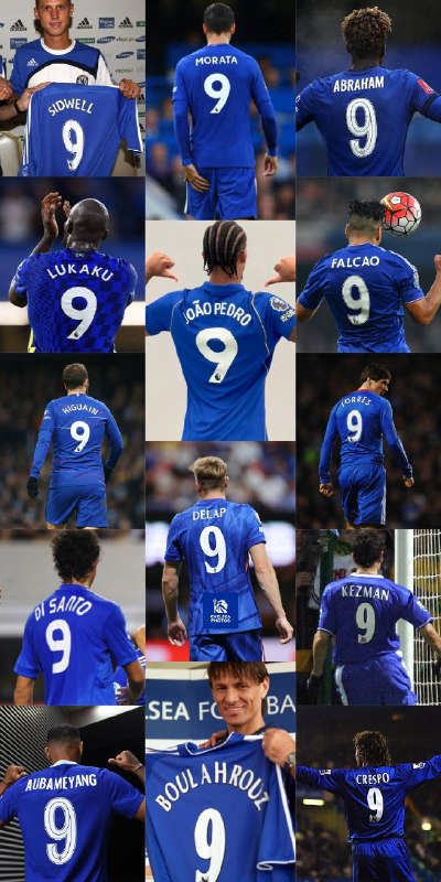 ChelseaCF Twitter: مهاجمان چلسی که از سال ۲۰۰۴ پیراهن شماره 9 را به تن کردهاند.۱. ماتیا کژمان - 7 گل در 41 بازی.۲. کرسپو - 13 گل در 42 باز