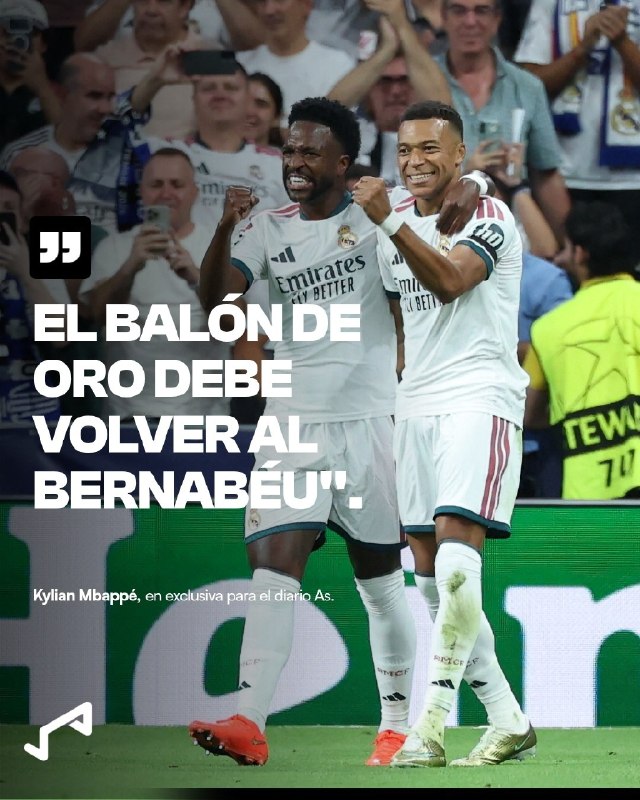 فوتبالی | Footballi.net: 👀🇫🇷 اظهارنظر ستاره فرانسوی رئالیها درباره توپ طلا🎤 کیلیان امباپه، ستاره فرانسوی رئال مادرید، در تازهترین اظهارنظرش درب