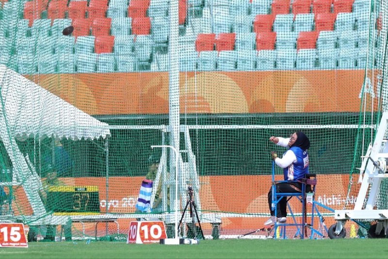 Para-Asian Nagoya; Silver and bronze in the women's discus throw went to Iran.