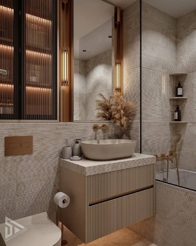 Эффектный интерьер небольшой ванной комнаты. Площадь - 4 кв.м - изображение 3 - эффектный, интерьер, небольшой