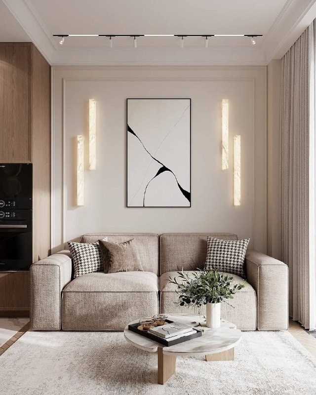 Стильная кухня-гостиная в приятной цветовой гамме. Дизайнер - Лидия Большакова - изображение 4 - стильная, кухня, гостиная