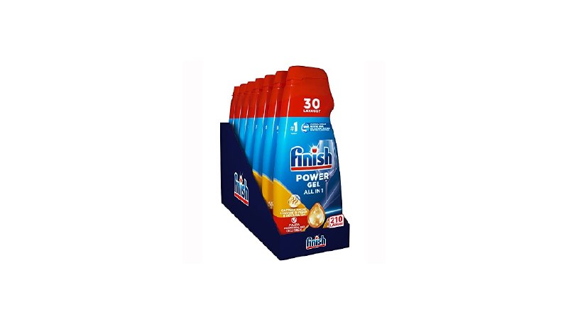 Finish Powergel Lavastoviglie Anti Odore 210 Lavaggi (7x30)