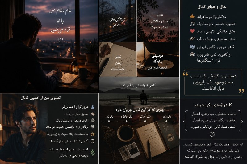 تمام ناتمام من: بهش گفتماگه بخوای با یه عکس نشون بدی حال هوای کانال و ادمین و تصورت از ادمین