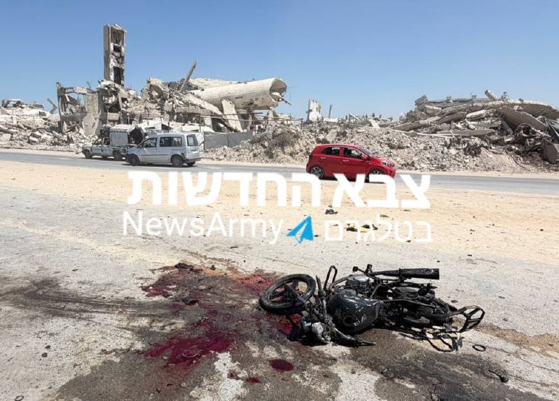הותקף אופנוע בשייח עגלין מערבית לעיר עזה