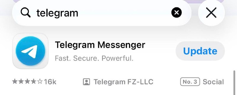 telenews: ⚠️ JUST IN: Telegram Disappears From iOS App Store Telegram has disappeared from the App Store for all iOS users. The re