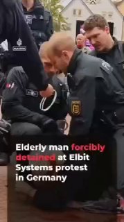 🎦 Arrest and beating of an old German man by the police who wanted to support Iran during the interceptions