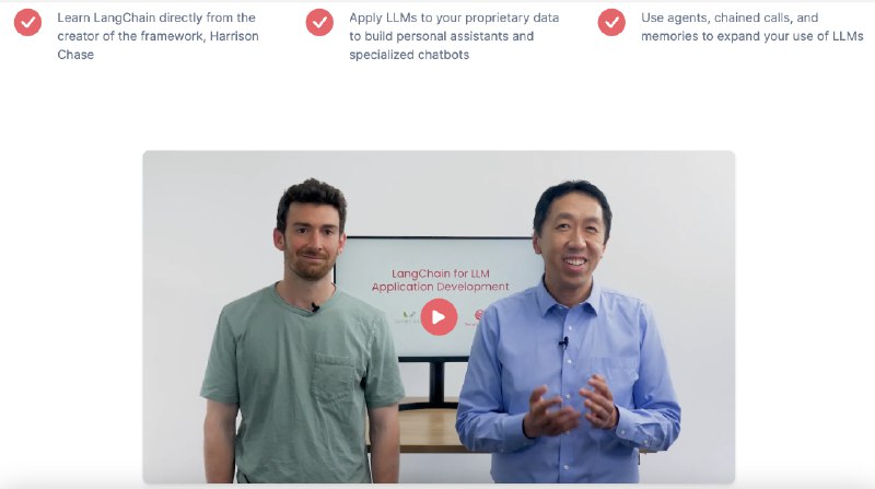 吴恩达短课程：LangChain for LLM Application Development