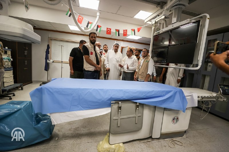 مرکز اطلاعرسانی فلسطین: 🔴بازگشایی بخش تصویربرداری و کاتتریزاسیون مجتمع شفا با حمایت ترکیهبخش رادیولوژی مداخلهای و کاتتریزاسیون قلبی در مجتمع پز
