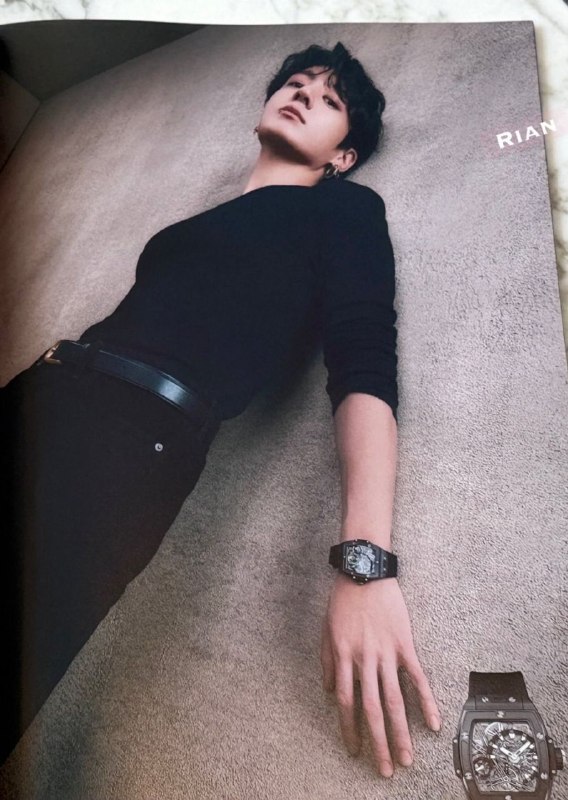 🌙☀• 𝐊𝐨𝐨𝐤𝐦𝐢𝐧𝐮𝐧𝐢𝐯𝐞𝐫𝐬𝐞 🐾🦋: NEW JUNGKOOK PICS FOR HUBLOT⌚️🖤𖦹 ๋࣭ ￤𝐖𝐞 𝐝𝐨𝐧'𝐭 𝐬𝐡𝐢𝐩 𝐭𝐡𝐞𝐦 𝐖𝐞 𝐬𝐮𝐩𝐩𝐨𝐫𝐭 𝐭𝐡𝐞𝐦𓄲 ID @kookminuniverseNEW JUNGKOOK PICS FOR HUBLOT