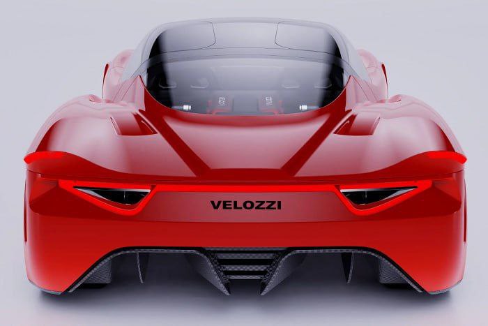 Этот гиперкар Velozzi стоимостью $3 млн. оснащается формульным мотором V12 мощностью 1000 л.с. и 6-с 4