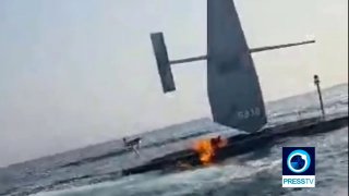 📸 Iran's IRGC Navy announces that it has struck an American USV