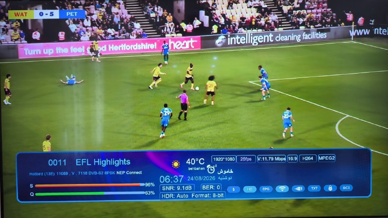 ماهواره استور: فید هایلایت جام اتحادیه انگلستان📡 Eutelsat Hotbird 13B/13C/13G @ 13.0°E📶 11088 V 7120🆔 EFL Highlights🆓 FTA