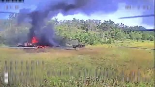 Satellite imagery dated August 7 indicates Ukrainian forces destroyed a Russian Volna Kupol Garant electronic warfare system at military unit 2156 in Gelendzhik. The system is designed to suppress Starlink satellite communications by directing radio interference toward the satellite and blocking signals from ground terminals. Open-source monitoring says this is the third documented destruction of the system.
