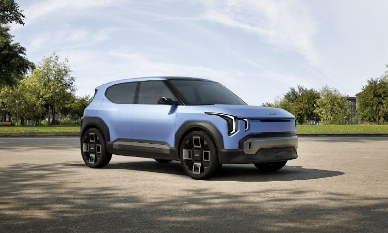 Kia опубликовала тизеры доступного электрокроссовера EV2 3