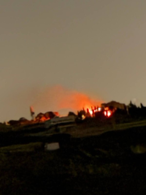דחוף: צבא הכיבוש מבצע הפצצה בעיירה חדתא, דרומית ללבנון