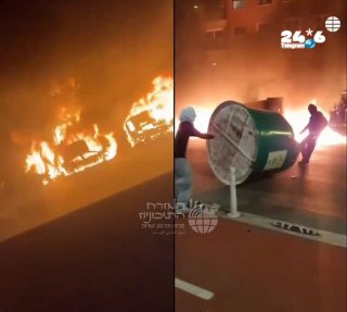 🇮🇱 האינתיפאדה האירופית: כך נראית הערב העיר בבילבאו שבספרד בעקבות התפרצות מהומות - מכוניות הוצתו ברחבי העיר.