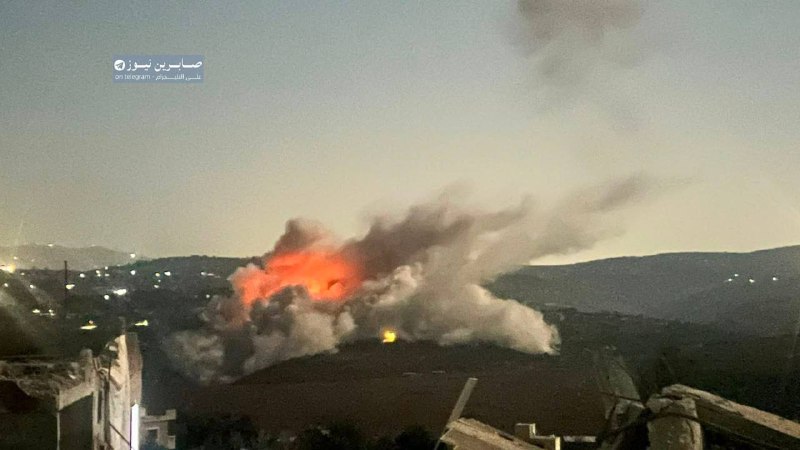 לבנון, צה"ל ביצע מבצע הפצצה בעיירה טלוסה עם שחר.