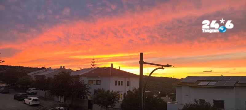 🇮🇱 Amazing: a Samaritan sunset this evening from the Rabbah settlement.