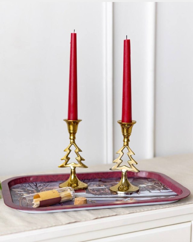 Этот подсвечник Christmas Tree в форме елки призван дарить хорошее настроение и создавать атмосферу праздника на вашем столе, камине или стеллаже. ... - изображение 1 - этот, подсвечник, christmas