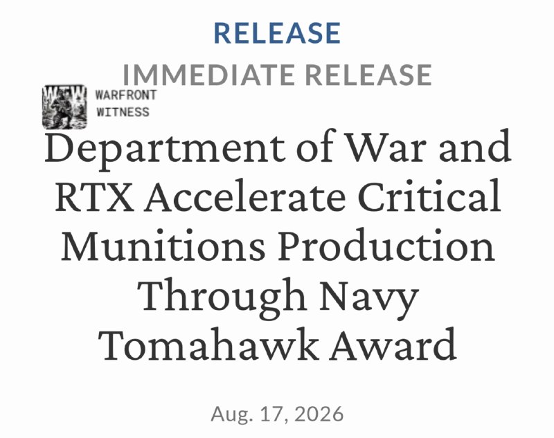 ️🇺🇸 חיל הים האמריקני העניק ליחידת RTX Raytheon חוזה של &036;22.9 מיליארד להגביר את ייצור טילי Tomahawk, ב…