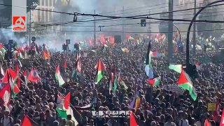 הפגנות ברומא, איטליה לתמיכה בעזה