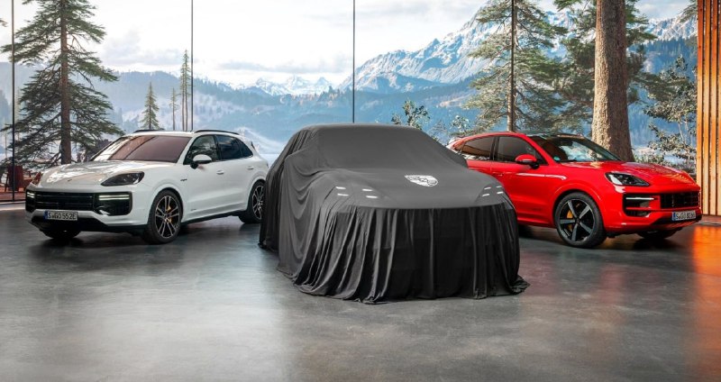 Электрический Porsche Cayenne покажут 19 ноября