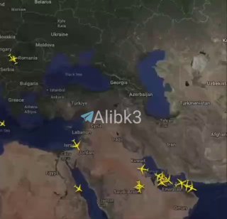 הנתונים מראים את המשך התנועה האינטנסיבית של מטוסי צבא ארה"ב בין אירופה למזרח התיכון, עם המשך טיסות הסיור וה…