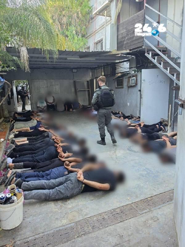 🇮🇱 המשטרה עצרה במהלך סוף השבוע 74 שוהים בלתי חוקיים בדירת מסתור בלוד: תחילה זיהו השוטרים 3 חשודים שרצו לע…