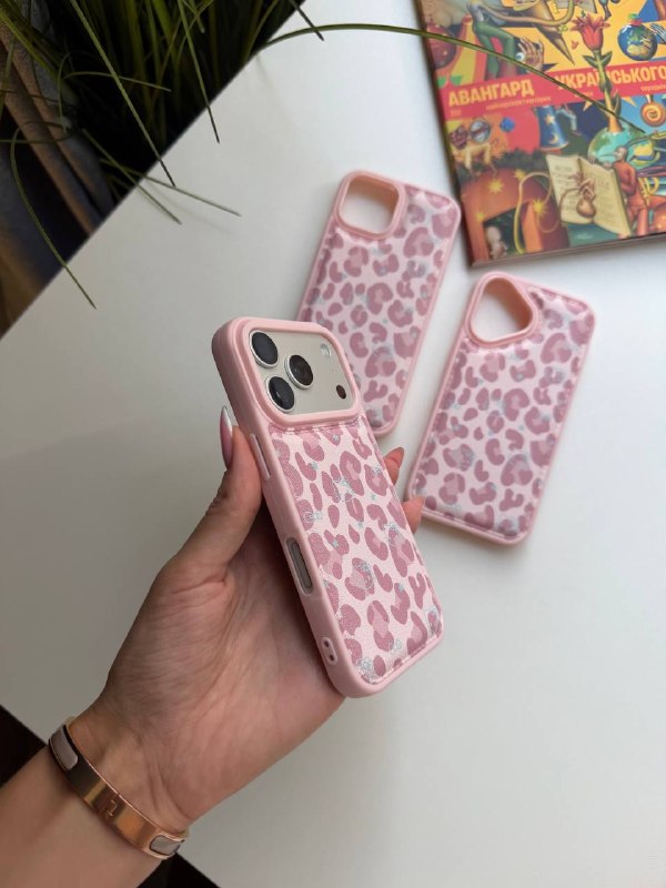 📱Чохли Чохол iPhone Pink Leather Сamo, фото 2