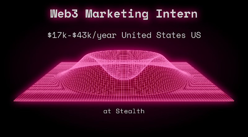 Web3 Marketing Intern $17k - $43k United States US at Stealth