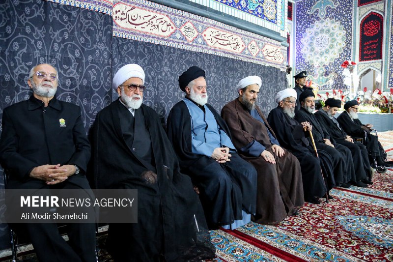 خبرگزاری مهر: 📸 بزرگداشت چهلم «آقای شهید ایران» در مشهد -۱🔺 مراسم بزرگداشت چهلمین روز تشییع و تدفین پیکر رهبر شهید انقلاب اسلامی، با ح