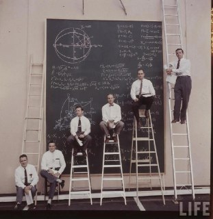 NASA engineers at a drawing board. United States, 1957.Time Machine | Historical Photo