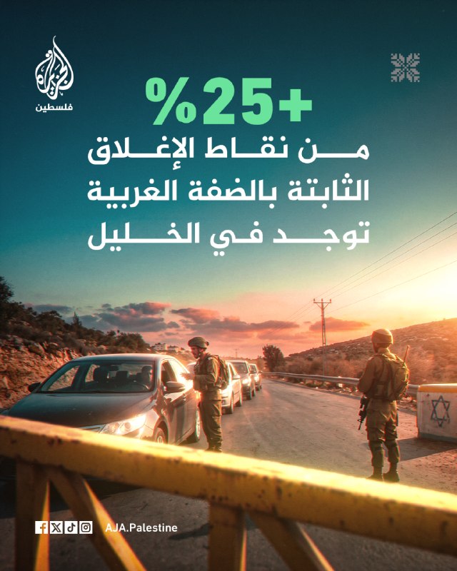 נפת חברון כוללת את המספר הגדול ביותר של מחסומים קבועים ונקודות סגירה בגדה המערבית: 221 מתוך 824... כלומר יו…