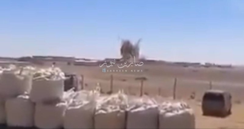 ברגע בו נפל הטיל האיראני בבסיס אל-ג'פר האמריקאי בירדן ואירע פיצוץ משני גדול.