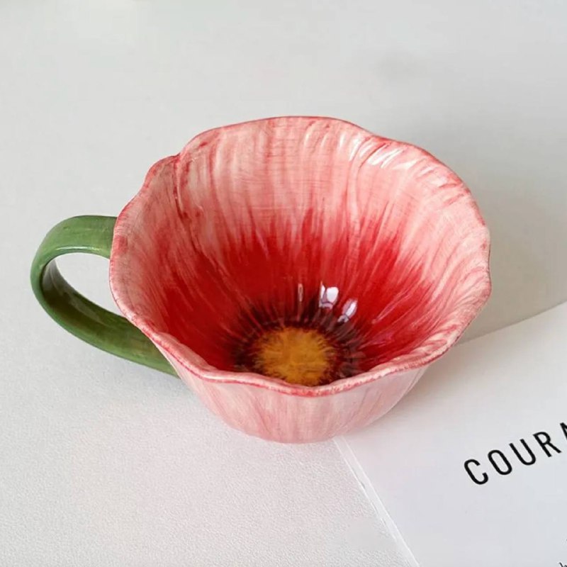 Нашлась милая кружка-цветок Идеальный вариант для уютного завтрака или для подарка близкому. Ссылка - изображение 1 - нашлась, милая, кружка