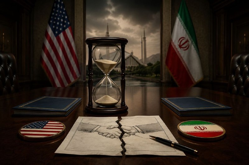مجله خبری 20:30: 🔴رسمی : مهلت 60 روزه مذاکرات تو چارچوب توافق صلحِ اسلام‌آباد بین آمریکا و ایران، بدون هیچ نتیجه‌ای، تموم شد.@Majaleh20_3