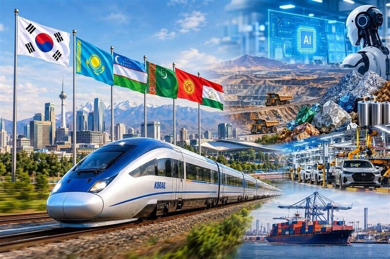 🔸 מרכז אסיה במרכז האסטרטגיה הכלכלית של סיאול; דרום קוריאה מחפשת מקורות ושווקים חדשים
