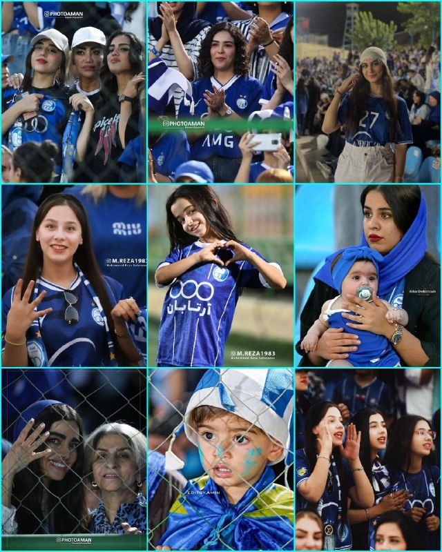 تـاج | اسـتقـلال: هوادارای کوچیک و بزرگ استقلال تو بازی دیشب💙اون پستونکشوووووو😍💙@Esteghlal