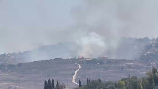 דחוף: ארטילריה של הכיבוש מכוונת את העיירה בני חייאן, ושריפות פורצות בין העיירות מרקבה ובני חייאן, דרומית לל…