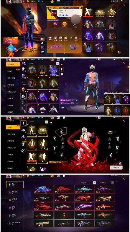 دنیای اکانت فری فایر freefire: 50. Gh
