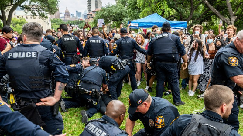 ‘What Are They Doing Illegal?’ Officer Says Before Arresting Pro-Palestine Students