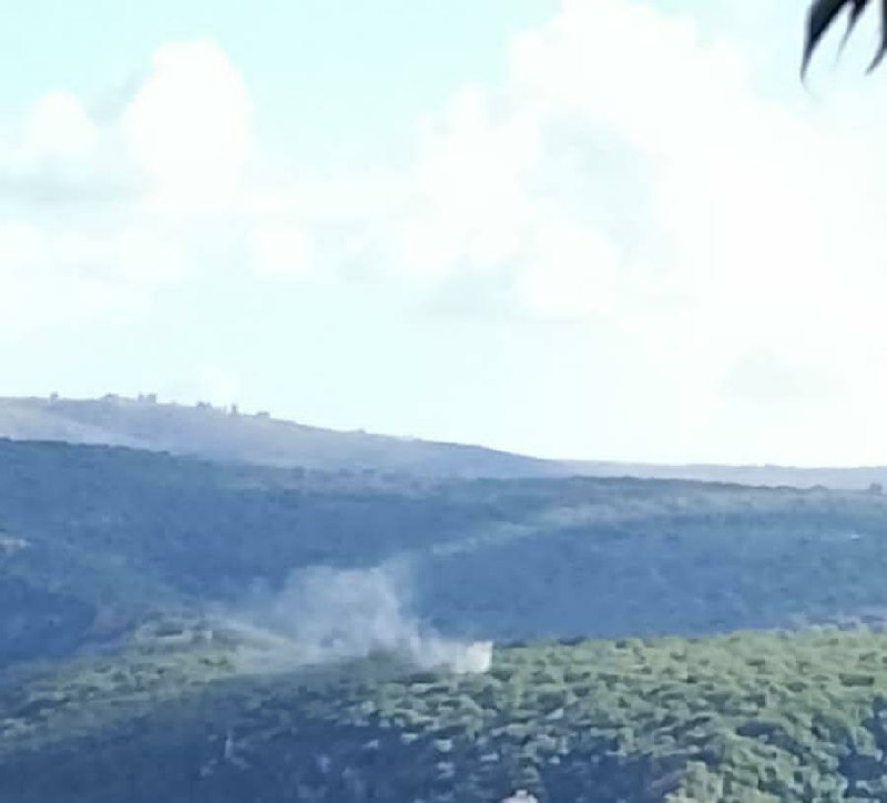 Artillery bombardment directed at Wadi Zebkin