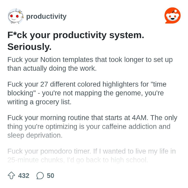 From the productivity community on Reddit