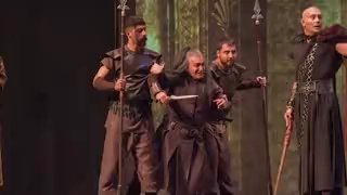 Cyrus; A pure play that tells the highest historical part of Iran Kurosh's play directed by Nader Burhanimrand was staged in the main hall of the Shahr theater complex; A show that is known as an original show and tells the highest historical part of the country of Iran according to the actors of this show.