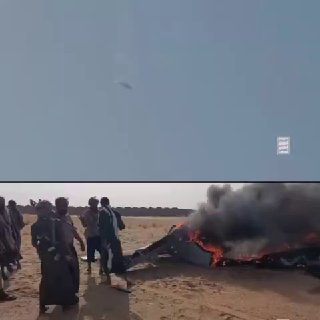 🎥 סרטון ההפלה של מזל"ט התוקפן הסעודי על ידי הגנת צבא תימן