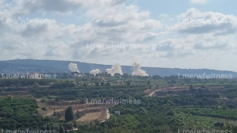 ️🇱🇧🇮🇱 פיצוץ ישראלי מכוון אל העיירה הכבושה בדרום אל מנצורי.