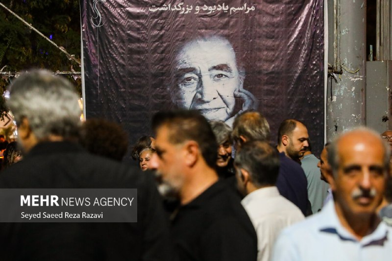 خبرگزاری مهر: 📸 مراسم ختم زنده‌یاد «ایرج خواجه امیری»🔺مراسم ختم زنده‌یاد «ایرج خواجه امیری» خواننده پیشکسوت موسیقی ایران شامگاه امروز 
