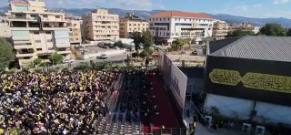 🎦 The presence of Lebanese people on the anniversary of the martyrdom of Sayyid Hassan Nasrallah near his temple in the suburbs of Beirut