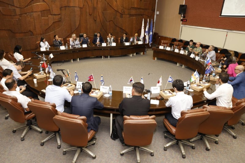 משלחת דיפלומטית מאסיה-פסיפיק מבקרת בבאר שבע לבחינת שיתופי פעולה