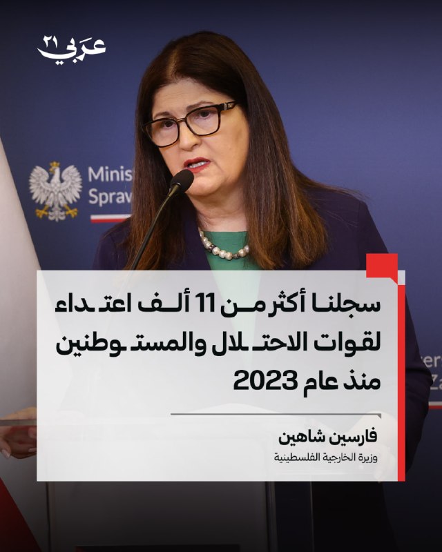 شاهين تتهم الاحتلال بدعم انتهاكات المستوطنين بالضفة
